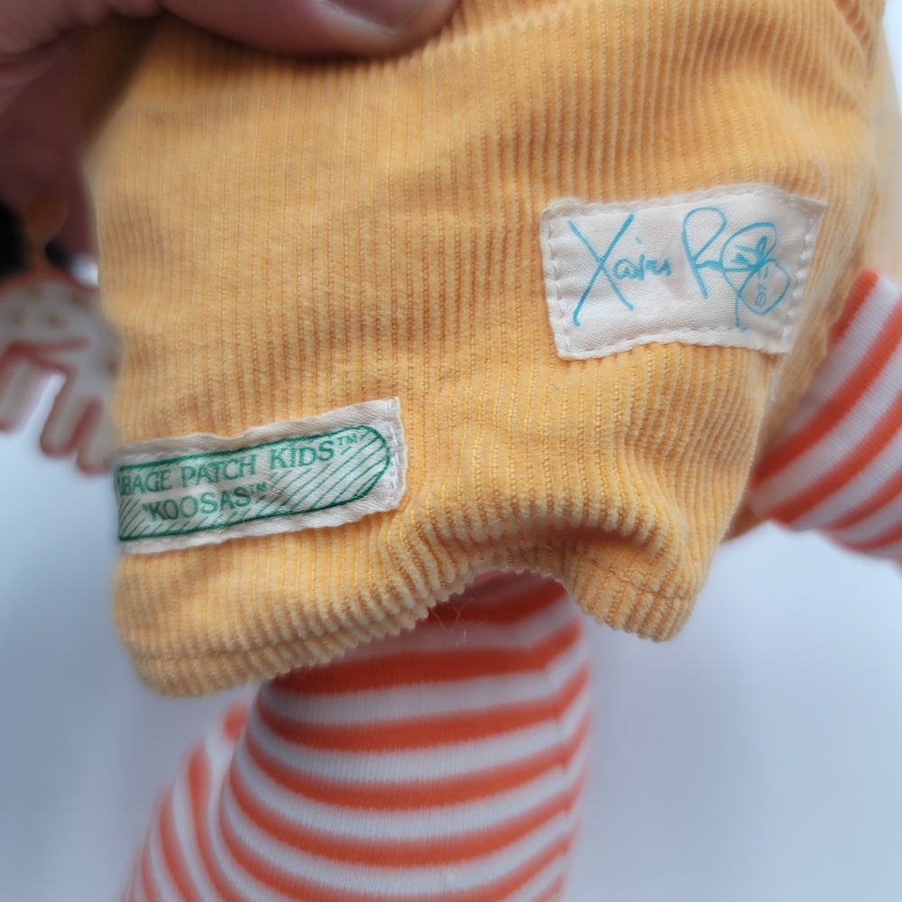 Vintage Cabbage Patch‎ Kids Koosas Lion Plush Xavier Roberts Rainbow Striped 80s - Picture 7 of 8